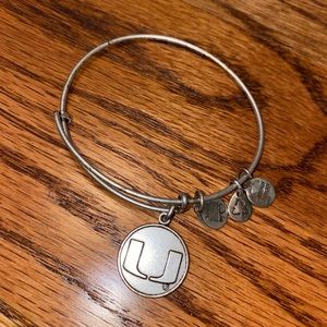 University of Miami Alex & Ani Charm Bracelet.